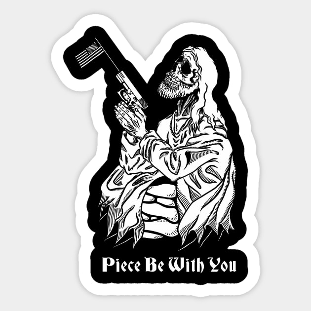 Peace be with you Sticker by Danger Stranger®